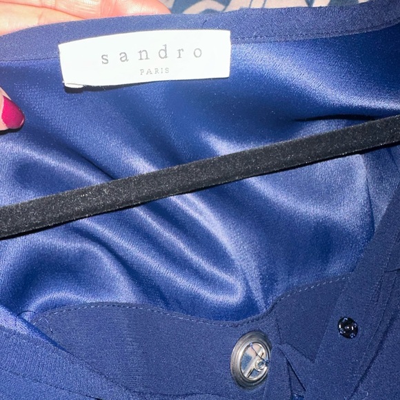 Sandro navy mini dress - Picture 5 of 9